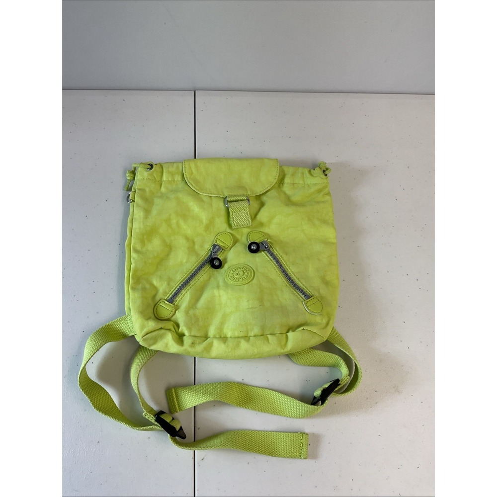 Kipling Kids Neon Lime Green Backpack